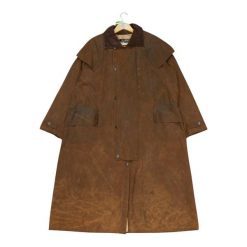 Second life - Parka męska Barbour Stockman Wax Y2K - Stan bardzo dobry. Brązowe parki męskie Barbour, l, bez wzorów, eleganckie, bez kaptura. Za 681.56 zł.