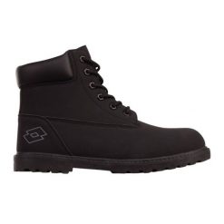 Buty Lotto Maemoore Mid 2400350U 1111 czarne. Czarne trekkingi męskie . Za 227.70 zł.