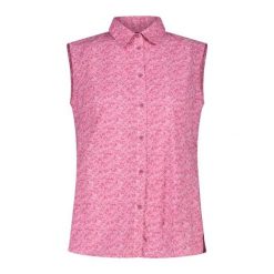 Koszula damska turystyczne CMP 34S6176. Czerwone koszule damskie CMP, s, bez wzorów, sportowe, bez kołnierzyka, bez ramiączek. Za 222.00 zł.