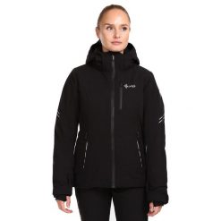 Damska kurtka narciarska Kilpi VALERA-W. Czarne kurtki snowboardowe damskie Kilpi, s, bez wzorów, z materiału, bez kaptura, narciarskie. Za 441.50 zł.