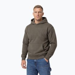Bluza męska Pitbull Orlando Hooded. Zielone bluzy sportowe męskie PITBULL, m, bez wzorów, z bawełny, bez kaptura, na fitness i siłownię. Za 219.99 zł.