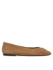 Tory Burch Baleriny Charlie 186910 Szary. Szare baleriny damskie Tory Burch, bez wzorów, ze skóry, bez obcasa. Za 1,354.00 zł.
