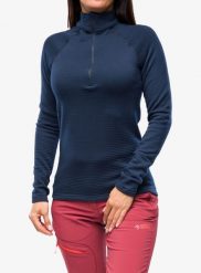 Bluza termiczna damska Houdini Desoli Thermal Half Zip. Niebieskie bluzy damskie Houdini, l, bez wzorów, ze skóry, bez kaptura. Za 1,189.80 zł.
