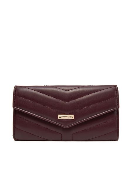 WITTCHEN Portfel 99-1Y-515-3 Bordowy. Czerwone portfele damskie Wittchen, bez wzorów, ze skóry. Za 179.99 zł.