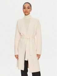 Calvin Klein Kardigan K20K208005 Beżowy Regular Fit. Brązowe kardigany damskie Calvin Klein, m, bez wzorów, z bawełny, bez kołnierzyka, bez ramiączek, bez kaptura. Za 379.99 zł.