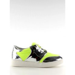 Żółte Buty sportowe neonowo lustrzane GQ2336 Yellow. Żółte obuwie sportowe damskie ButyModne, bez wzorów, Adidas Advantage. W wyprzedaży za 69.00 zł.