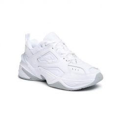 Buty do chodzenia damskie Nike M2k Tekno. Białe obuwie sportowe damskie Nike, bez wzorów, z materiału, trekkingowe. Za 506.00 zł.