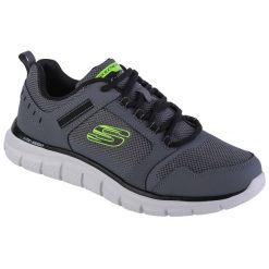 Buty do chodzenia męskie Skechers Track Knockhill. Czarne buty sportowe męskie Skechers, z gumy, bez zapięcia, trekkingowe. Za 249.99 zł.