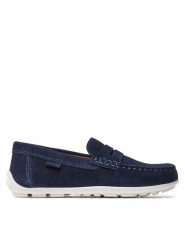 Geox Mokasyny J New Fast Boy J826CA 00022 C4211 S Granatowy. Niebieskie półbuty chłopięce Geox, bez wzorów, ze skóry, bez zapięcia. Za 189.99 zł.