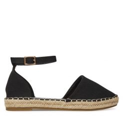 Espadryle DeeZee. Czarne espadryle damskie DeeZee, bez wzorów, bez obcasa, bez zapięcia. Za 119.99 zł.