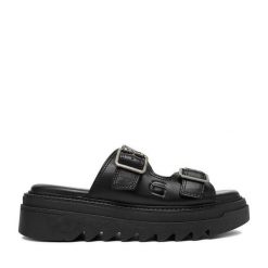 Klapki G-Star Raw. Czarne klapki damskie G-Star Raw, bez wzorów, retro, bez obcasa. Za 249.99 zł.