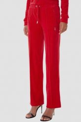 JUICY COUTURE Czerwone spodnie dresowe damskie z cyrkoniami Tina, Rozmiar M. Czerwone spodnie dresowe damskie Juicy Couture, m, bez wzorów, z dresówki. W wyprzedaży za 238.99 zł.