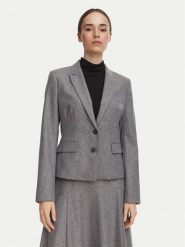 BOSS Marynarka Jia18 50567167 Szary Slim Fit. Szare żakiety damskie Boss, bez wzorów, z syntetyku. Za 1,849.00 zł.