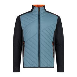 Kurtka CMP Hybryd. Niebieskie kurtki męskie CMP, bez wzorów, z materiału, eleganckie, z kapturem. Za 359.85 zł.