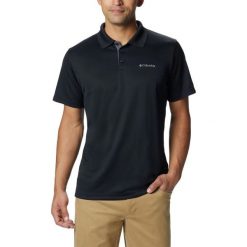 Koszulka męska Columbia Utilizer Polo z kołnierzykiem. Czarne koszulki polo męskie Columbia, m, bez wzorów, z poliesteru, bez kołnierzyka, bez ramiączek, trekkingowe. Za 187.20 zł.