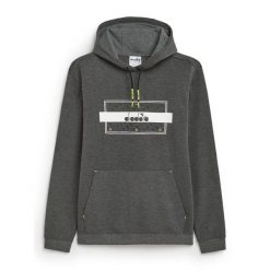 Bluza męska DIADORA HOODIE URBANITY. Szare bluzy męskie Diadora, m, bez wzorów, bez kaptura. Za 159.99 zł.