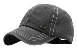 Czapka z Daszkiem, Czarna, Popielata z Przeszyciami, Letnia, 100% BAWEŁNA, Przewiewna -Pako Jeans. Czarne czapki i kapelusze męskie Pako Jeans, na lato, bez wzorów, z bawełny. Za 49.00 zł.