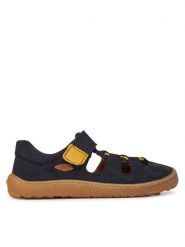 Froddo Sandały Barefoot Elastic Sandal G3150262 D Granatowy. Niebieskie sandały chłopięce Froddo, ze skóry, bez zapięcia. Za 259.99 zł.