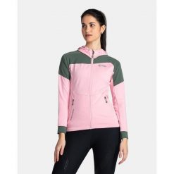 Damska bluza techniczna Kilpi MEMPHIS-W. Czerwone bluzy sportowe damskie Kilpi, bez wzorów, z materiału, z kapturem, do biegania. Za 267.13 zł.
