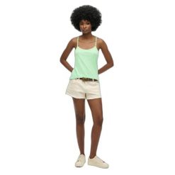 Damski tank top Superdry Studios Strappy. Zielone t-shirty damskie Superdry., bez wzorów, z bawełny, bez kołnierzyka. Za 98.50 zł.