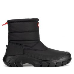 Śniegowce Hunter. Czarne śniegowce i trapery męskie Hunter, bez zapięcia. Za 599.99 zł.