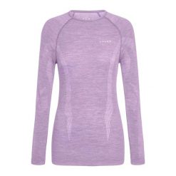 Koszulka damska Falke Wool-Tech. Brązowe t-shirty damskie Falke, xl, bez wzorów, z elastanu, sportowe, bez kołnierzyka. Za 460.50 zł.