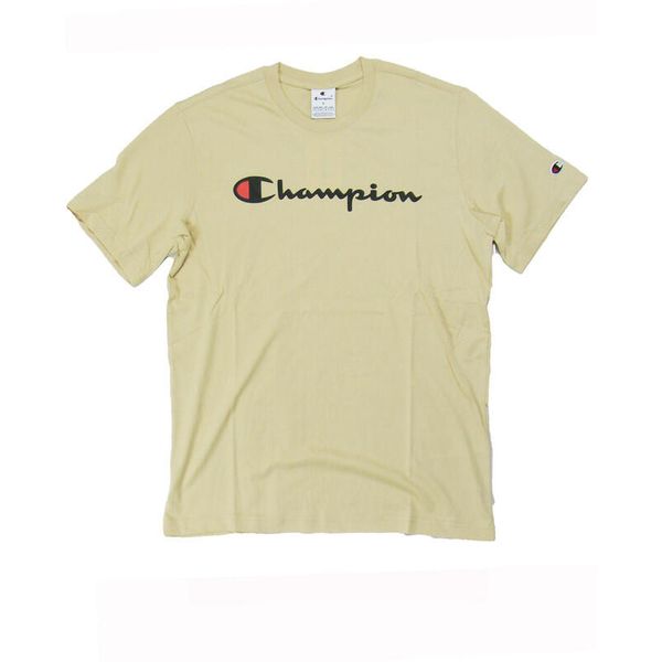 Koszulka męska Champion SS Tee. Brązowe koszulki sportowe męskie Champion, m, bez wzorów, bez kołnierzyka, bez ramiączek. Za 85.00 zł.