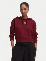 Reebok Bluza Ilona RK25712CCW Bordowy Regular Fit. Czerwone bluzy damskie Reebok, xs, bez wzorów, z syntetyku, bez kaptura. Za 199.99 zł.