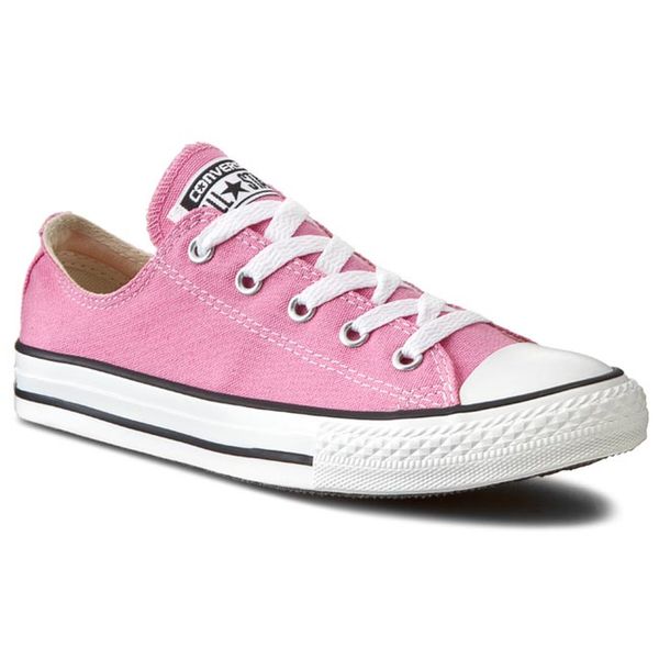 Trampki Converse. Czerwone półbuty dziewczęce Converse, bez wzorów, bez zapięcia. Za 209.99 zł.