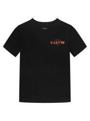 Calvin Klein T-Shirt Small Chest LVCKTJA40B Czarny Regular Fit. Czarne t-shirty dla chłopców Calvin Klein, bez wzorów, z bawełny, bez ramiączek. Za 109.99 zł.