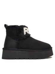 REPLAY Śniegowce GWF5A.000.C0009T Czarny. Czarne śniegowce i trapery damskie Replay, ze skóry. Za 489.99 zł.