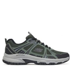 Trekkingi Skechers. Zielone trekkingi męskie Skechers, trekkingowe. Za 379.99 zł.