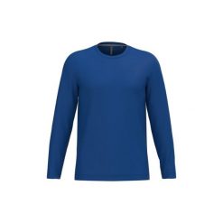 Koszulka z długim rękawem Kariban. Niebieskie bluzki z długim rękawem męskie KARIBAN, m, bez wzorów, z bawełny, bez kołnierzyka. Za 135.50 zł.