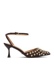 DeeZee Szpilki CEO-HY0570-1 Brązowy. Brązowe szpilki damskie DeeZee, bez wzorów, z materiału, bez obcasa, bez zapięcia. Za 149.99 zł.