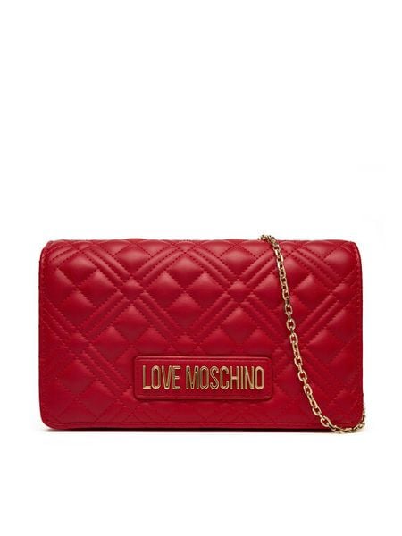 LOVE MOSCHINO Torebka JC4079PP0NLA0500 Czerwony. Czerwone torebki do ręki damskie Love Moschino, bez wzorów, ze skóry, wizytowe, bez dodatków. Za 359.99 zł.