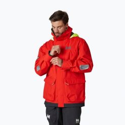 Kurtka żeglarska męska Helly Hansen Pier 3.0. Czerwone kurtki męskie Helly Hansen, m, bez wzorów, żeglarskie. Za 1,039.00 zł.
