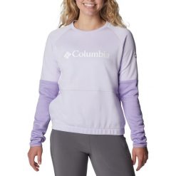 Bluza trekkingowa damska Columbia Windgates Crew. Fioletowe bluzy sportowe damskie Columbia, xs, bez wzorów, bez kaptura, trekkingowe. Za 169.99 zł.