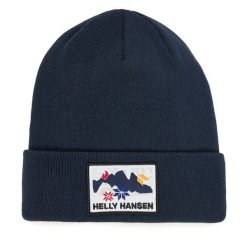 Czapka Helly Hansen. Niebieskie czapki i kapelusze damskie Helly Hansen, na zimę, bez wzorów. Za 139.99 zł.