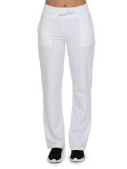 Spodnie dresowe damskie Never Without. Białe spodnie dresowe damskie LEONE 1947 APPAREL, s, bez wzorów, z bawełny. Za 294.70 zł.