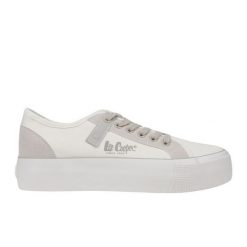 Buty Trampki Lee Cooper LCW-25-31-3479LA białe. Białe trampki i tenisówki damskie bez wzorów, klasyczne, bez zapięcia. Za 273.73 zł.