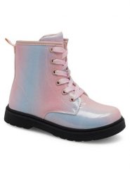 Nelli Blu Kozaki CM230508-01 Różowy. Czerwone buty zimowe dziewczęce Nelli Blu, bez wzorów, ze skóry, bez zapięcia. Za 139.99 zł.