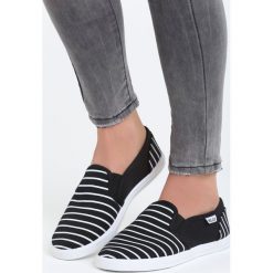 Czarne Tenisówki Mitchel. Czarne trampki i tenisówki damskie Born2be, z materiału. Za 39.99 zł.