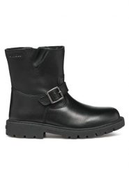 Geox Kozaki J Shaylax Girl J46EXB 00085 C9999 S Czarny. Czarne buty zimowe dziewczęce Geox, bez wzorów, ze skóry, bez zapięcia. Za 379.99 zł.