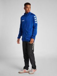 Bluza sportowa dla dorosłych Hummel Core Poly Jacket. Niebieskie bluzy męskie Hummel, m, bez wzorów, z materiału, bez kaptura. Za 89.00 zł.