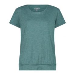 Koszulka damska turystyczna CMP 34N2546. Zielone koszulki sportowe damskie CMP, m, bez wzorów, z dzianiny, bez kołnierzyka, bez ramiączek. Za 129.99 zł.