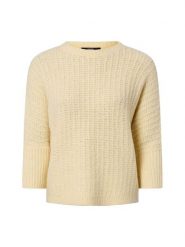 Someday sweter z dzianiny z wełną i alpaką - Tumelda Kobiety Sztuczne włókno żółty, M. Żółte swetry damskie someday., m, bez wzorów, z dzianiny, bez kołnierzyka, bez ramiączek, bez kaptura. Za 449.95 zł.