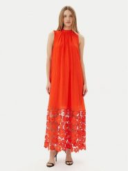 YAS Sukienka letnia Twigsy 26037703 Czerwony Relaxed Fit. Czerwone sukienki damskie YAS, na lato, bez wzorów, z lyocellu, bez kołnierzyka, bez ramiączek. Za 329.99 zł.