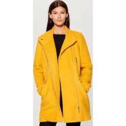 Płaszcz z wełną - Żółty. Żółte płaszcze damskie Mohito, z wełny. Za 319.99 zł.