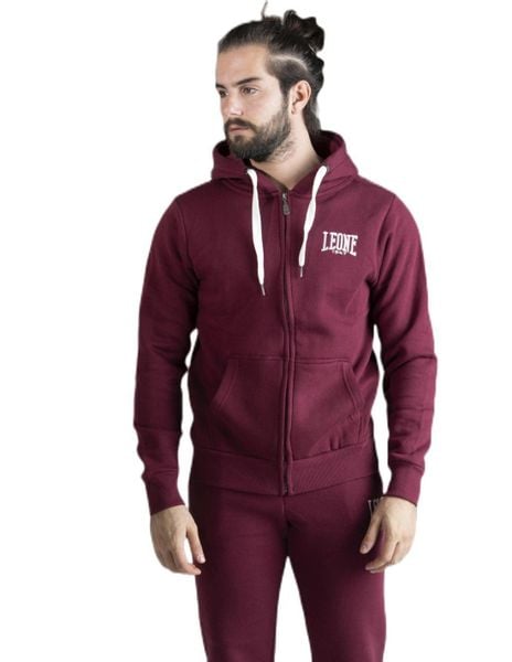 Bluza z kaptur na co dzień na siłownię. Czarne bluzy męskie LEONE 1947 APPAREL, xl, bez wzorów, bez kaptura, na fitness i siłownię. Za 147.31 zł.