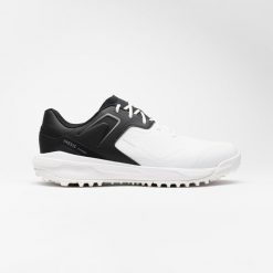 Buty do golfa męskie Inesis MW500 wodoodporne. Białe buty sportowe męskie INESIS, z kauczuku, bez zapięcia, na golfa. W wyprzedaży za 249.99 zł.